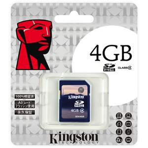 Kingston SDHCカード4GB（Class4） KF-C084G-3A