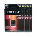 TOSHIBA SDHCカード8GB class10　UHS-1 SD-H08GR7WA3 ×5枚セット