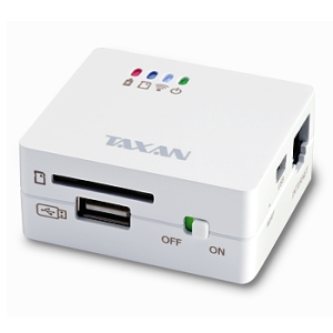 TAXAN ワイヤレスSDカードリーダー ＆ WiFiルーター MeoBankSD