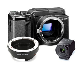 RICOH GXR ボディ+MOUNT A12+ニコンFマウントアダプター セット(電子ビューファインダー VF-2付き) RICOH GXR ボディ+MOUNT A12+ニコンFマウントアダプター セット(電子ビューファインダー VF-2付き)