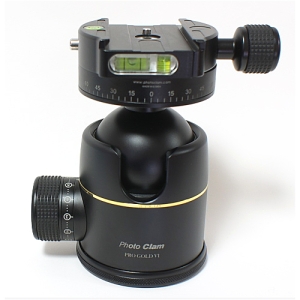 photoclam 54mm プレミアム ボールヘッド雲台 Pro Gold VI Easy PQRS ブラック