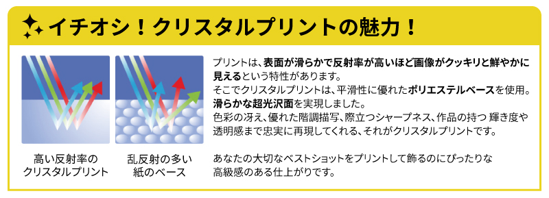 イチオシ！クリスタルプリントの魅力！