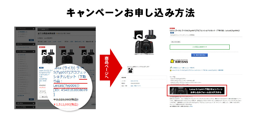 キャンペーンお申し込み方法