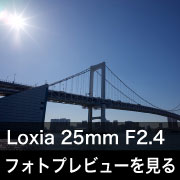 Carl Zeiss (カールツァイス)Loxia 25mm F2.4フォトプレビュー