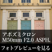 Leica アポズミクロン Ｍ50mm F2 フォトプレビュー