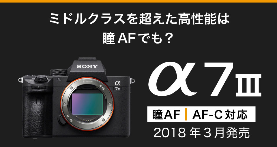 SONY α7IIIの実力は?