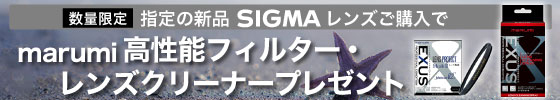 SIGMAクリーナープレゼント