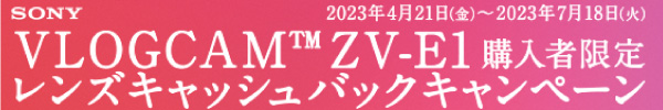 “sony_zve1キャッシュバック