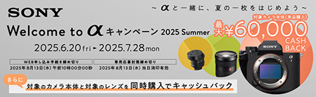 Welcome to α キャンペーン 2025 Summer