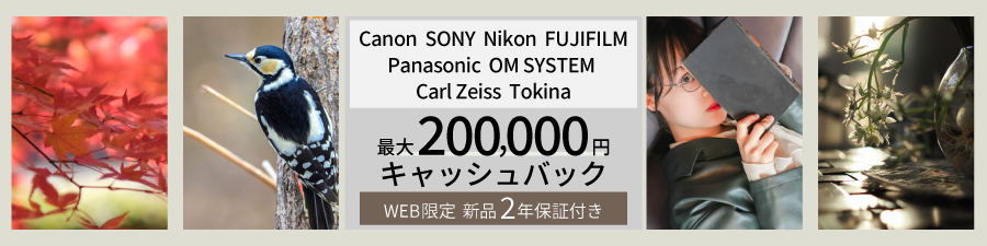 キャッシュバック実施中