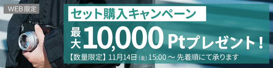 同時購入でポイントプレゼント