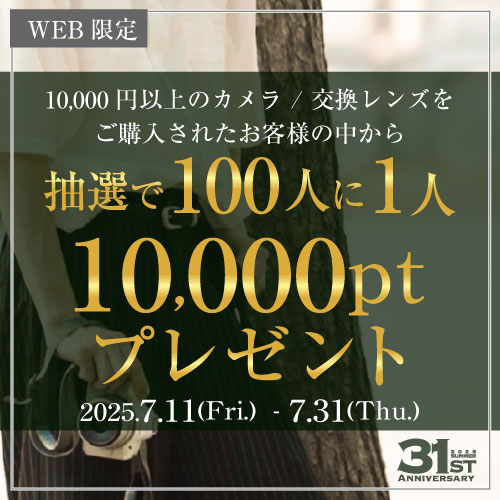 100人に1人10,000ptプレゼント