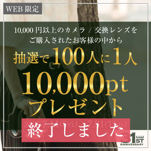 100人に1人10,000ptプレゼント