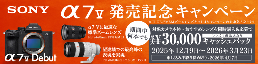 α7 V発売記念キャンペーン