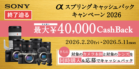 SONYキャッシュバックキャンペーン