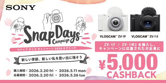 sonyキャッシュバックキャンペーン