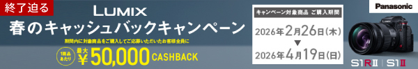 LUMIX 春のキャッシュバックキャンペーン