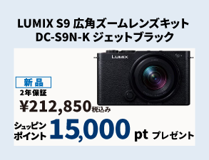Panasonicポイントプレゼントキャンペーン LUMIX S9 広角ズームレンズキット DC-S9N-K ジェットブラック
