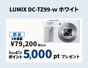 Panasonicポイントプレゼントキャンペーン LUMIX DC-TZ99-W ホワイト