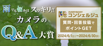 雨でもカメラの悩みはスッキリ!！カメラQ＆A大賞 受賞者発表