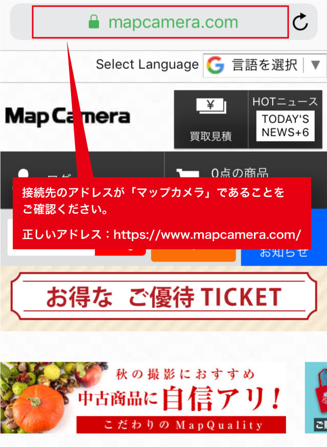 偽サイトの特徴