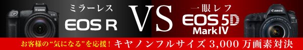 Canon 3000万画素対決 EOS R VS EOS 5D Mark IV