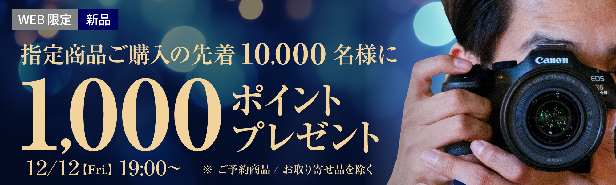 先着1万名様に1000ポイントプレゼント