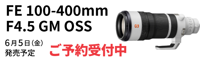 SONY FE 100-400mm F4.5 GM OSS