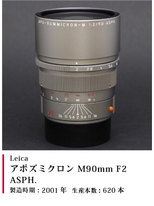 Leica (ライカ) アポズミクロン M90mm F2 ASPH.チタン