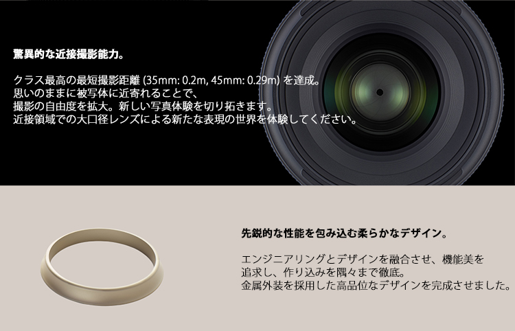新品)TAMRON (タムロン) SP 35mm F1.8 Di VC USD/Model F012N（ニコンF 