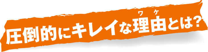 圧倒的にキレイな理由とは?