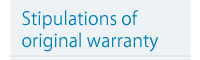 Stimulations of original warranty
