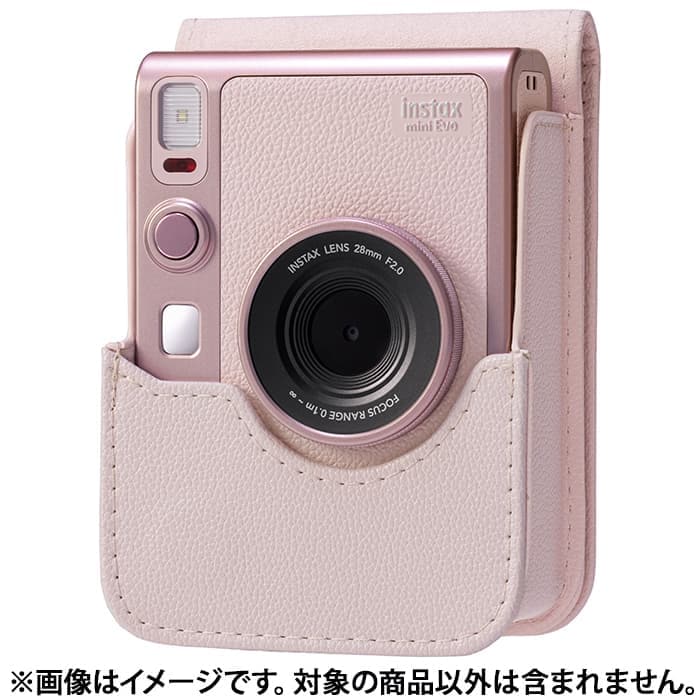 新品)FUJIFILM (フジフイルム) instax mini Evo カメラケース ピンク
