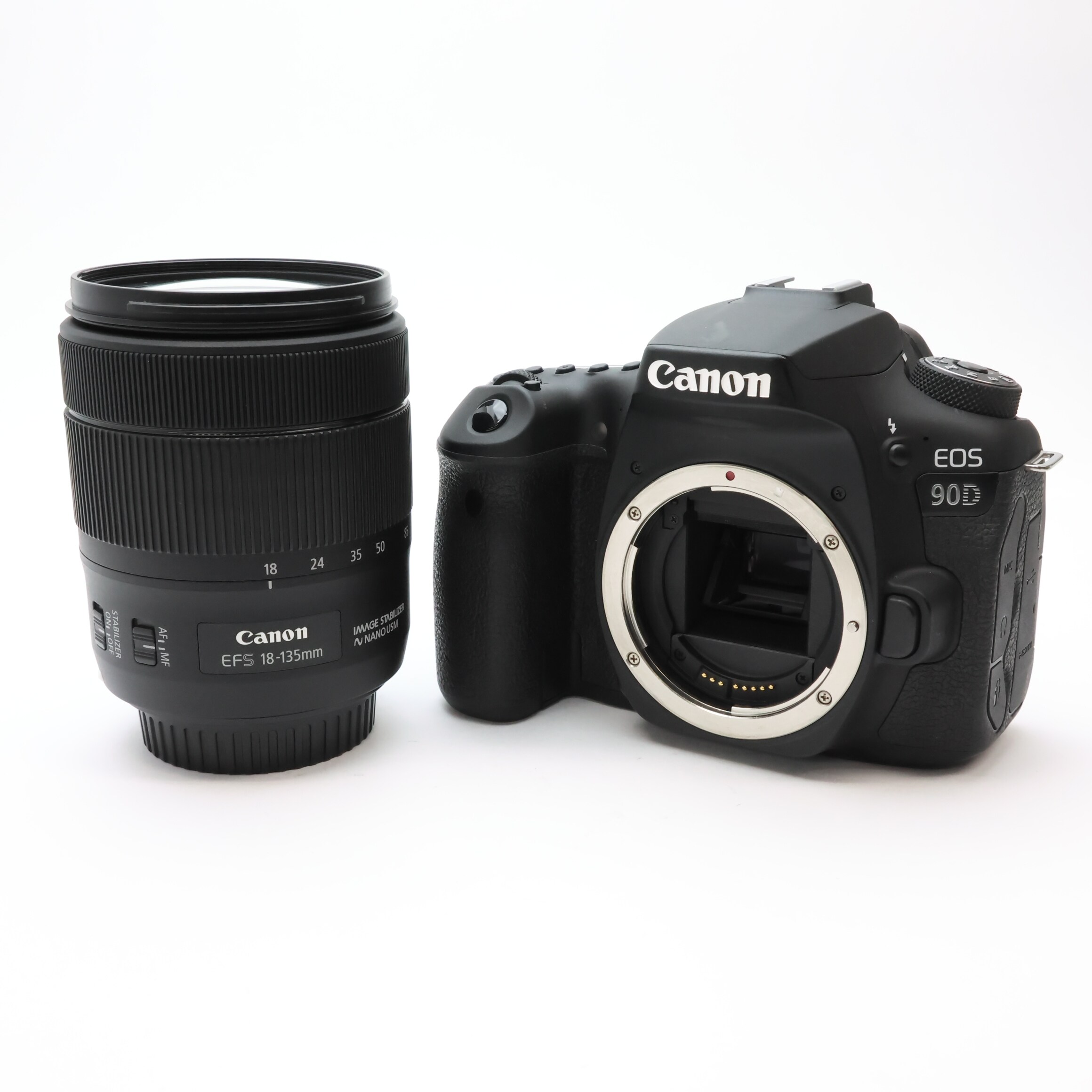 中古)Canon (キヤノン) EOS 90D EF-S18-135 IS USM レンズキット（商品 
