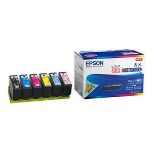 EPSON (エプソン) インクカートリッジ カメ（大容量）KAM-6CL-L 6色パック メイン