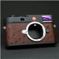Leica (ライカ) M11 アラカルト カスタムレザーサービス（No3 オーストリッチ風 チェスナット） ブラックペイント