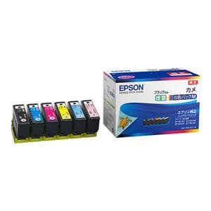 EPSON (エプソン) インクカートリッジ カメ KAM-6CL-M 6色パック（ブラック増量） メイン