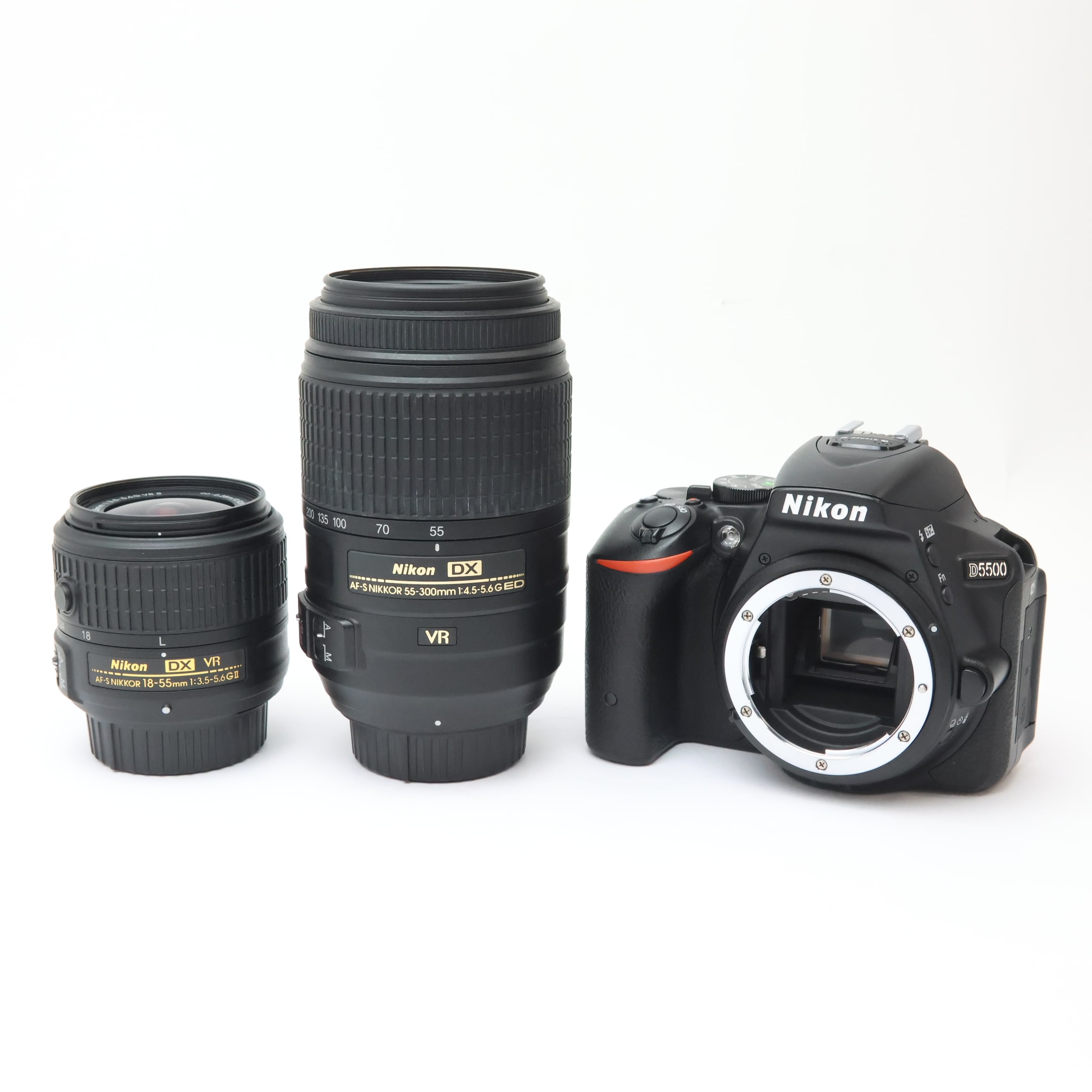中古)Nikon (ニコン) D5500 ダブルズームキット ブラック（商品