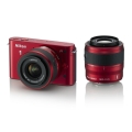 Nikon (ニコン) Nikon 1 J1 ダブルズームキット レッド