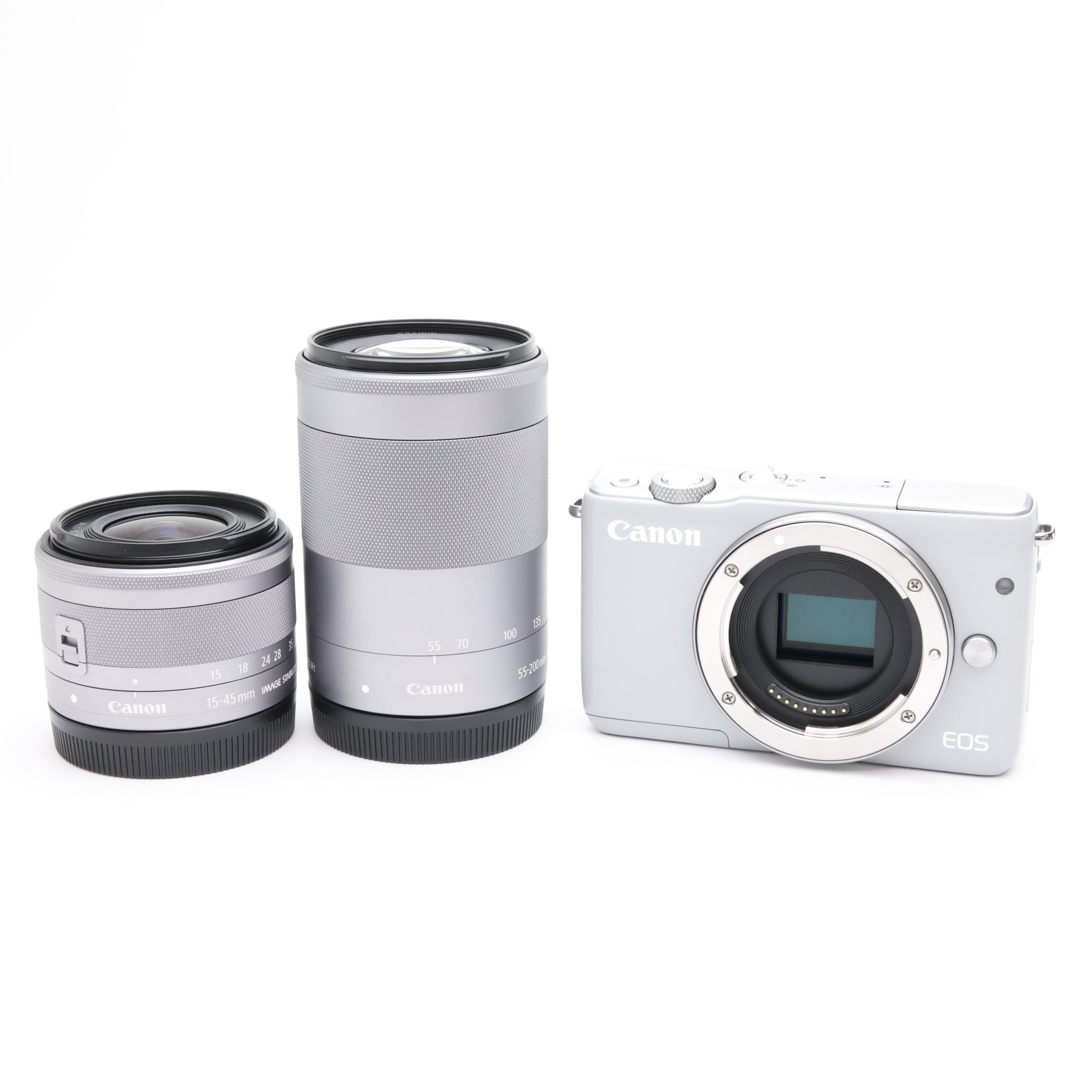 中古)Canon (キヤノン) EOS M10 ダブルズームキット グレー（商品ID