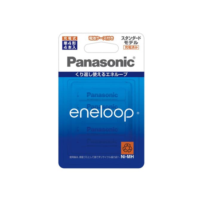 新品)Panasonic (パナソニック) eneloop エネループ 単4形 4本パック スタンダードモデル BK-4MCC/4C（商品ID：4549980139035）詳細ページ  | デジタルカメラ、ミラーレスカメラ、交換レンズの総合サイト｜マップカメラ