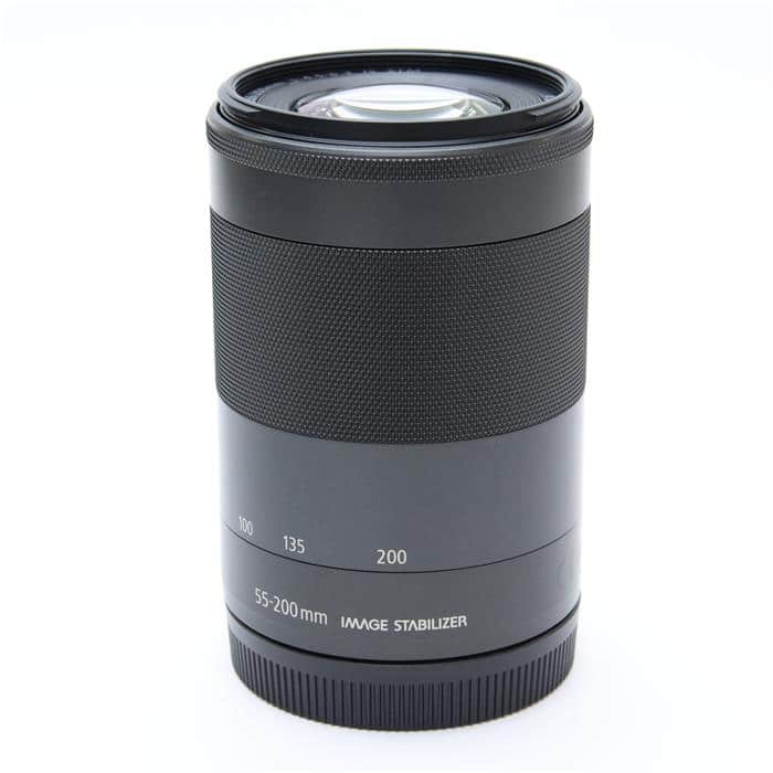 Canon - 【中古品】望遠レンズ  EF-M55-200mm 【EOSシリーズ】 中古)Canon (キヤノン) EF-M55-200mm F4.5-6.3 IS STM ブラック
