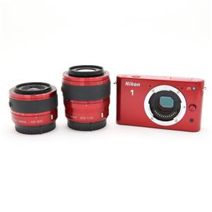 中古 Nikon ニコン Nikon 1 J1 ダブルズームキット レッド 商品id 詳細ページ デジタルカメラ ミラーレスカメラ 交換レンズの総合サイト マップカメラ