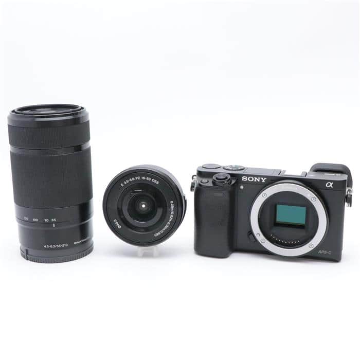 (中古)SONY (ソニー) α6000ダブルズームレンズキット ILCE-6000Y B ブラック（商品ID：3717017164041）詳細ページ  | デジタルカメラ、ミラーレスカメラ、交換レンズの総合サイト｜マップカメラ