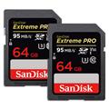SanDisk (サンディスク) ExtremePRO SDXCカード UHS-I 64GB SDSDXXG-064G-GN4IN 海外パッケージ版 2枚セット