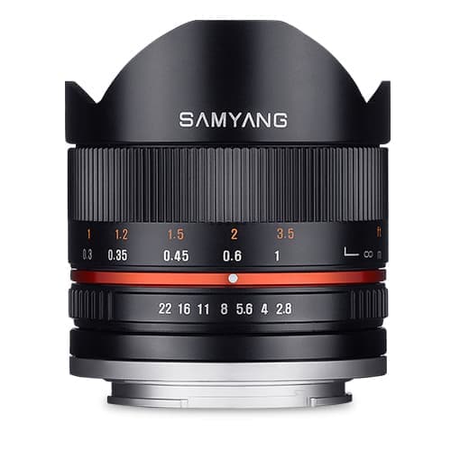 samyang 8mm f2.8 fisheye 魚眼レンズ　xマウント用