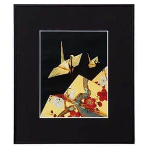 Kenko (ケンコー) アルミ額縁 画廊 四切 ガラス入り AGR-4-BK ブラック メイン