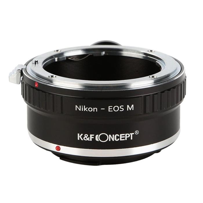 K&F Concept (ケーアンドエフ・コンセプト) マウントアダプター ニコンFレンズ/キヤノンEOS Mボディ用 三脚座付  KF-NFEM-T