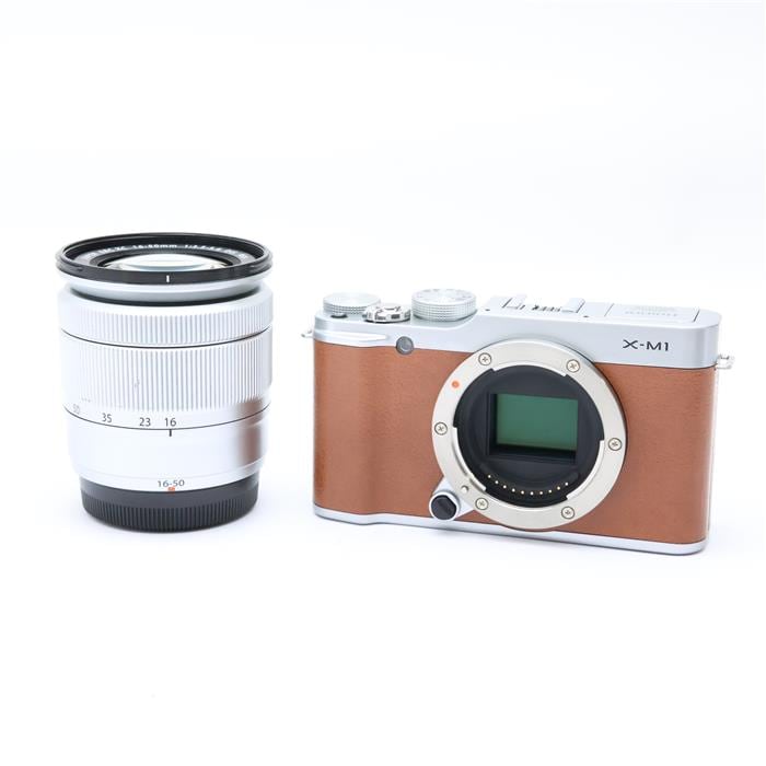 中古)FUJIFILM (フジフイルム) X-M1 レンズキット ブラウン ブラウン 