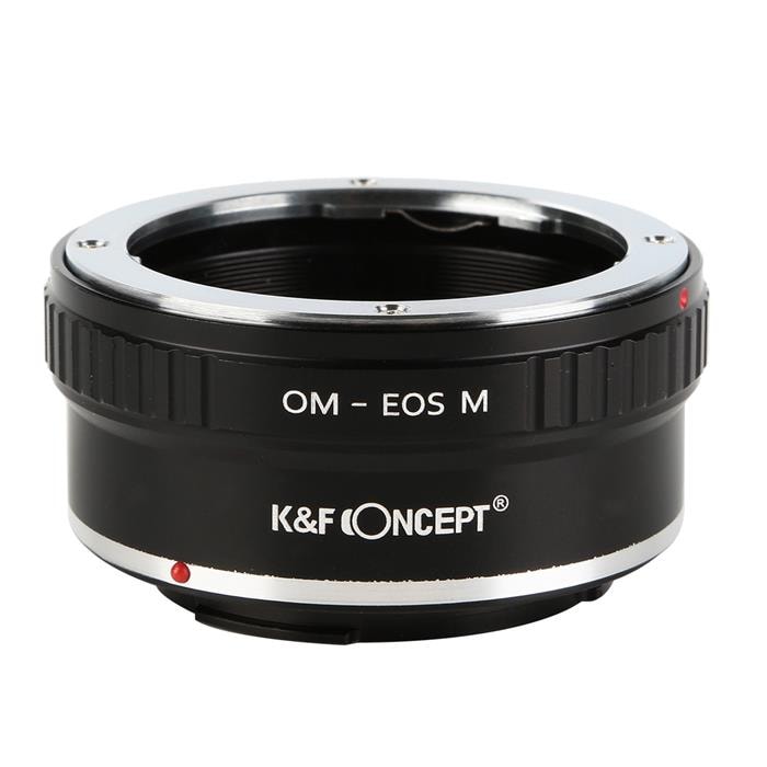 K&F Concept (ケーアンドエフ・コンセプト) マウントアダプター オリンパスOMレンズ/キヤノンEOS Mボディ用  KF-OMEM